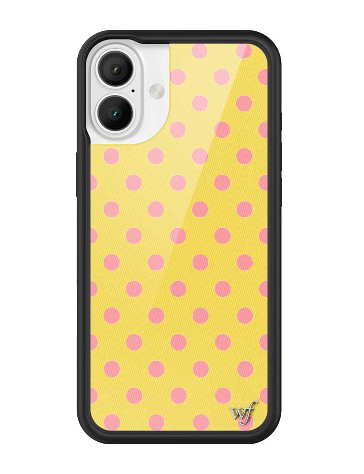 Polka Dot | Yellow and Pink iPhone Case - Aaria Tees Aaria Tees