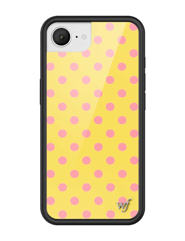 Polka Dot | Yellow and Pink iPhone Case - Aaria Tees Aaria Tees