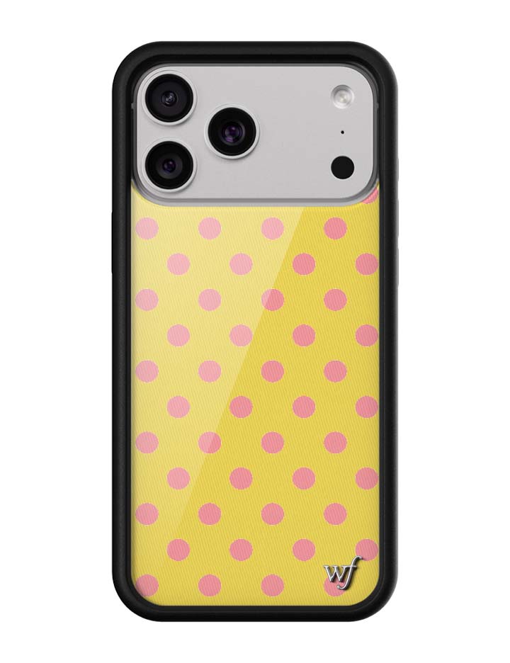 Polka Dot | Yellow and Pink iPhone Case - Aaria Tees