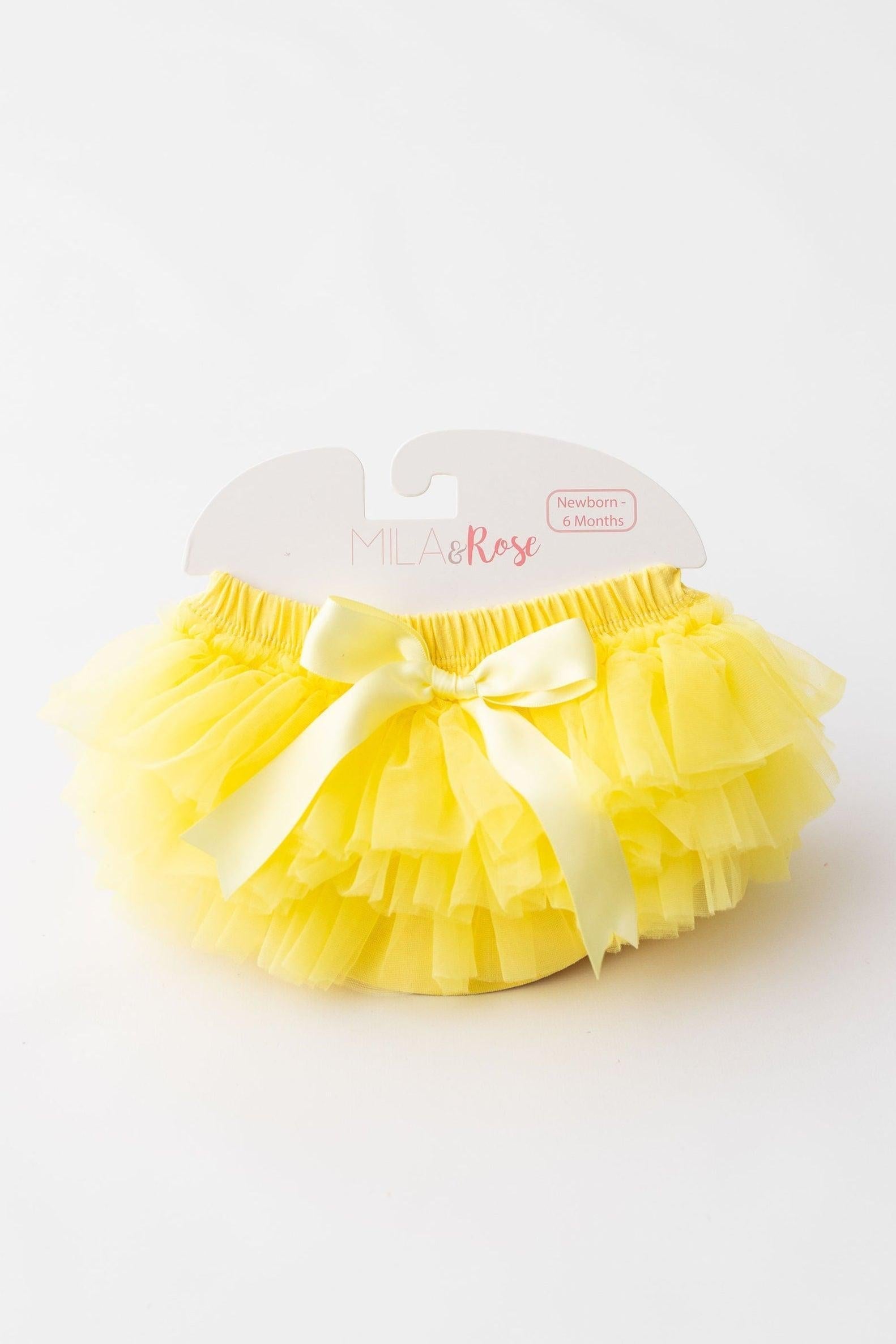 Yellow Ruffle Tutu Bloomer - Aaria Tees Aaria Tees