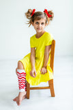 Yellow S/S Pocket Twirl Dress - Aaria Tees Aaria Tees
