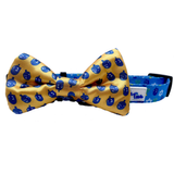 Yellow Hanukkah Dreidel Dog Bow Tie Aaria Tees