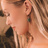 Green Apatite Yoga Earrings Aaria Tees