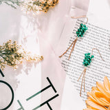 Green Apatite Yoga Earrings Aaria Tees
