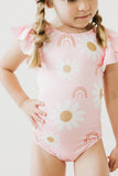 You are My Sunshine S/S Flutter Sleeve Leotard - Aaria Tees Aaria Tees