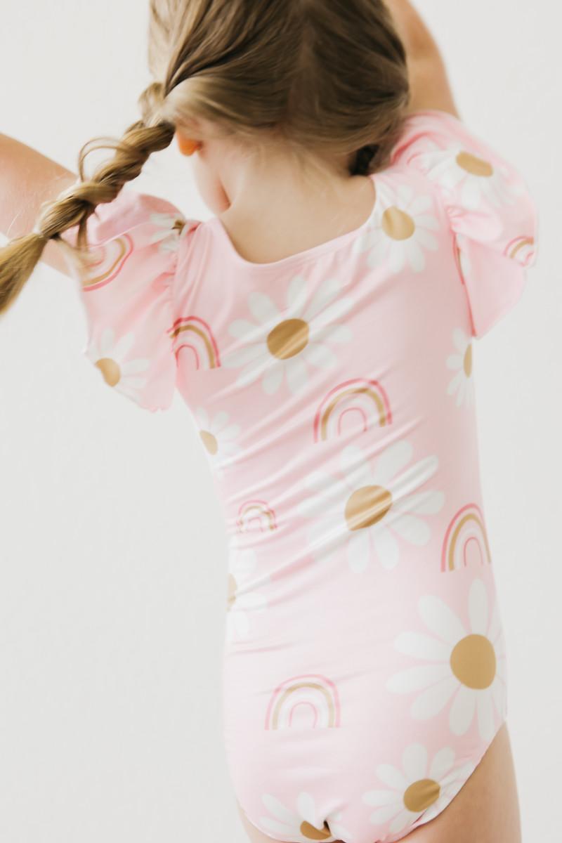 You are My Sunshine S/S Flutter Sleeve Leotard - Aaria Tees Aaria Tees