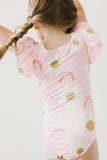 You are My Sunshine S/S Flutter Sleeve Leotard - Aaria Tees Aaria Tees