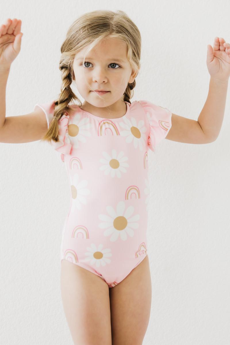 You are My Sunshine S/S Flutter Sleeve Leotard - Aaria Tees Aaria Tees