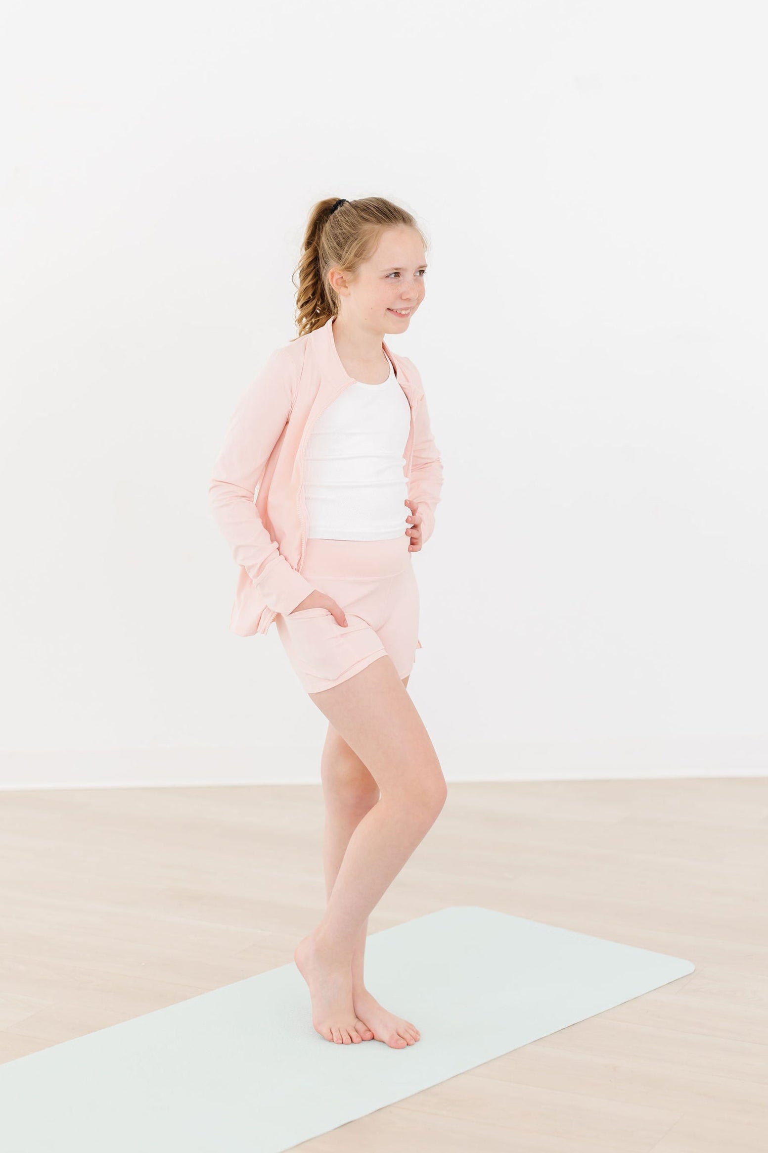 SALE Zen Pink Active Shorty Shorts - Aaria Tees Aaria Tees