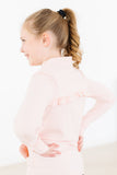 SALE Zen Pink Full-Zip Ruffle Active Jacket - Aaria Tees Aaria Tees
