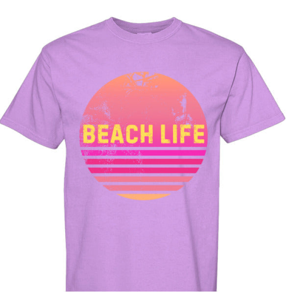 Beach Life Unisex Comfort Colors T Shirt - Aaria Tees Aaria Tees