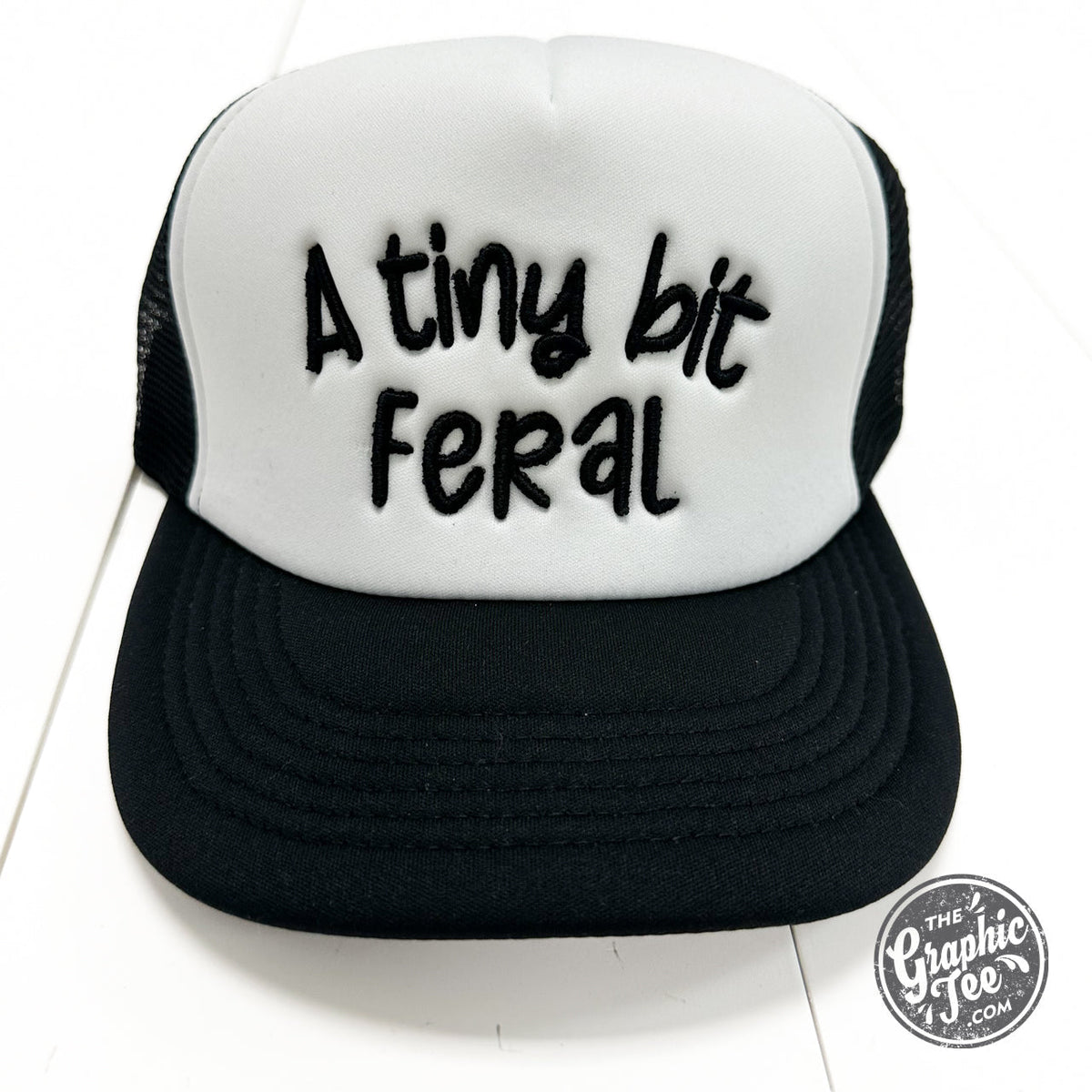 A Tiny Bit Feral Foam Trucker Cap - Aaria Tees