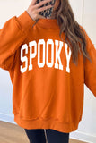 Carrot SPOOKY/ BOO Double Side Print Halloween Reversible Mock Neck Sweatshirt Aaria Tees