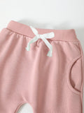 Children's Letter Graphic Sweatshirt and Pants Set Aaria Tees
