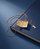 'A Reader Lives A Thousand Lives' Book Club Locket Pendant - Aaria Tees Aaria Tees