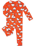 PoshTOT Sanrio Hello Kitty Red Bamboo Baby Convertible Zippy Romper - Aaria Tees Aaria Tees