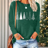 Women’s Christmas Shirt | Cute Christmas Tree Graphic Tee Aaria Tees