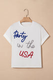 White Party in the USA Graphic T Shirt Aaria Tees
