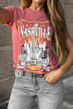 Mineral Red Nashville Music City Graphic Retro Fashion Tee Aaria Tees