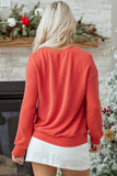 Aliella Letter Graphic Loose Long Sleeve Top - Aaria Tees Aaria Tees
