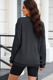 Black Christmas Sequined Nutcrackers Mineral Wash Corded Sweatshirt Aaria Tees