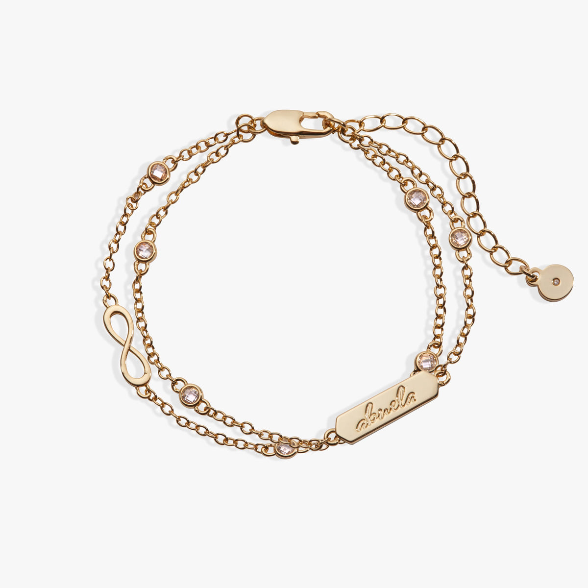 Abuela Infinity Chain Double Strand Bracelet - Aaria Tees