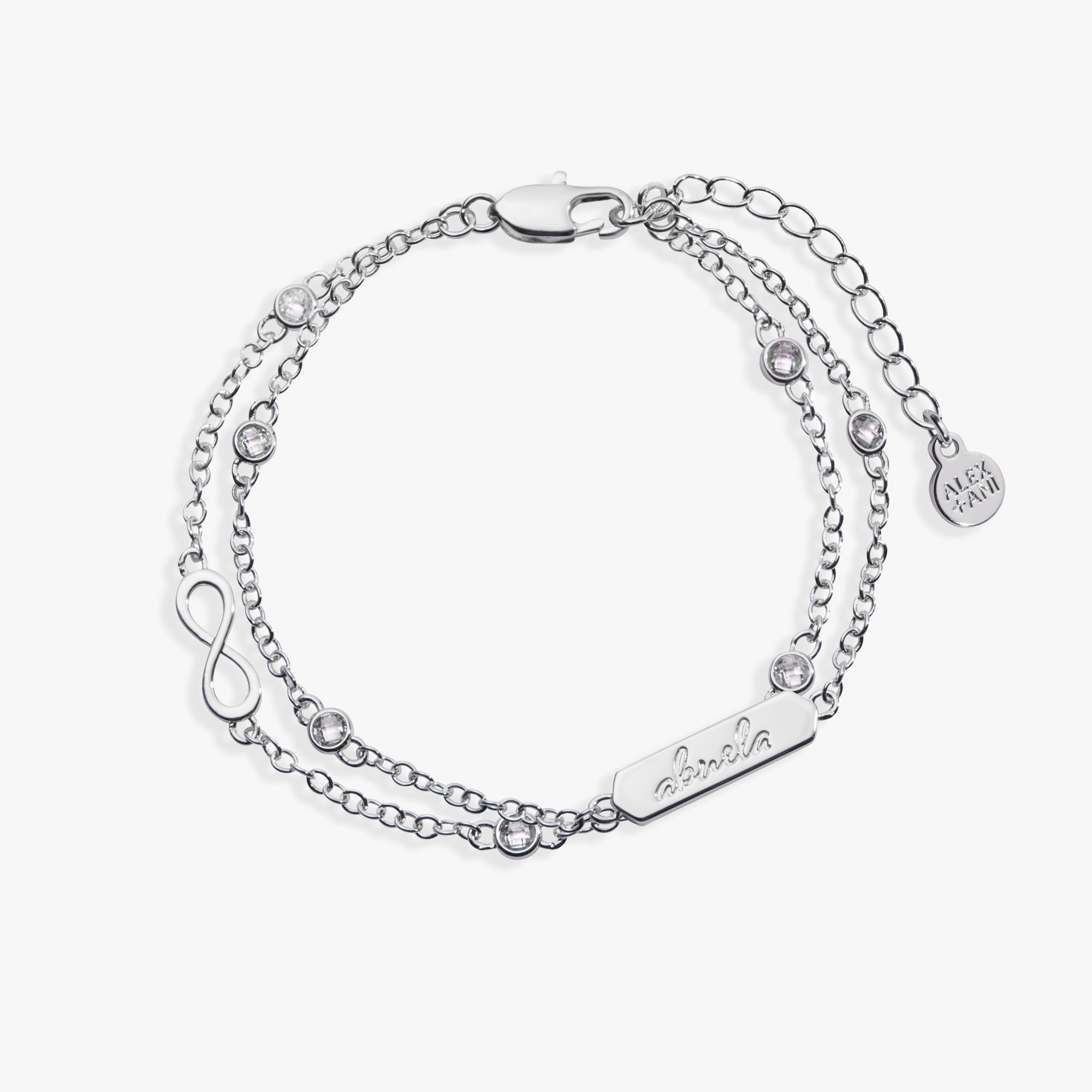 Abuela Infinity Chain Double Strand Bracelet - Aaria Tees Aaria Tees