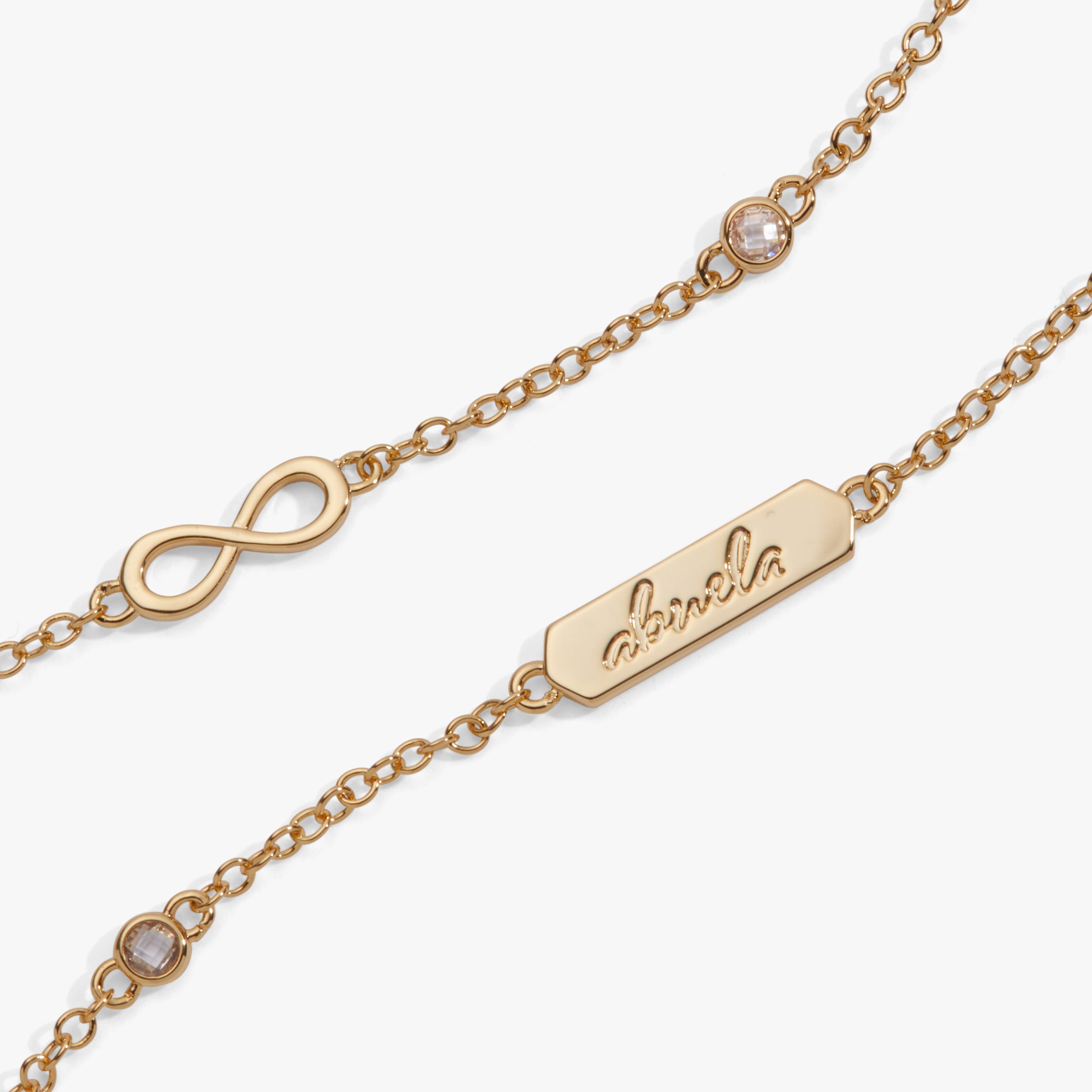 Abuela Infinity Chain Double Strand Bracelet - Aaria Tees Aaria Tees