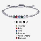 Friend Hidden Message Acrostic Bolo Bracelet - Aaria Tees Aaria Tees