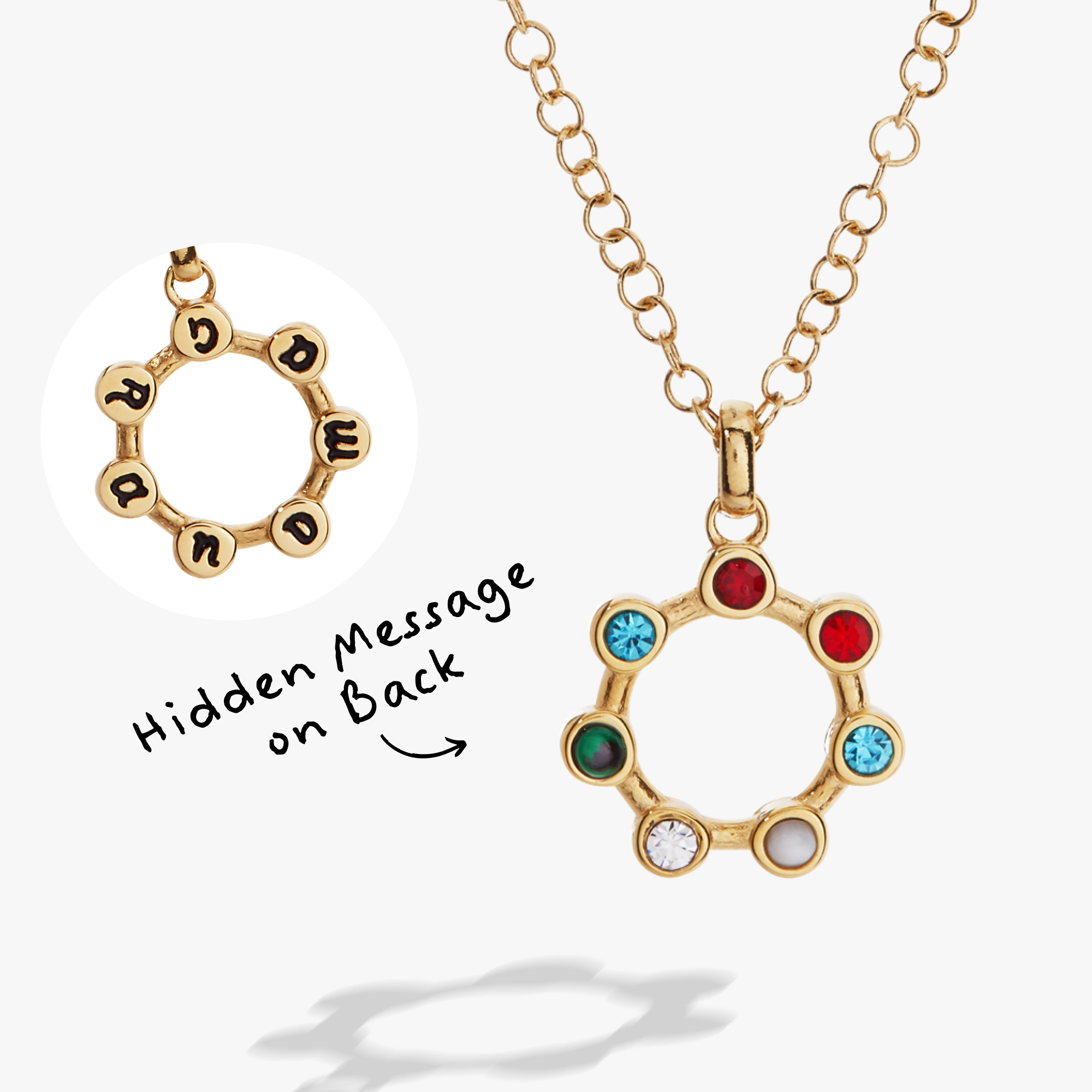 Grandma Hidden Message Acrostic Necklace - Aaria Tees Aaria Tees