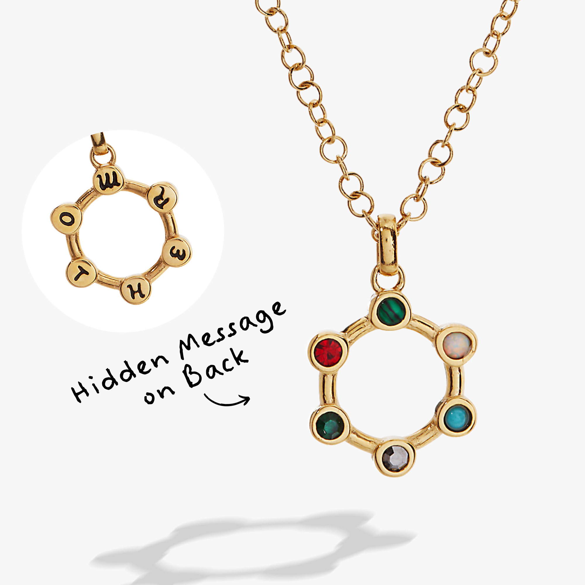 Mother Hidden Message Acrostic Necklace - Aaria Tees Aaria Tees