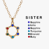 Sister Hidden Message Acrostic Necklace - Aaria Tees Aaria Tees