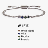 Wife Hidden Message Acrostic Bolo Bracelet - Aaria Tees Aaria Tees