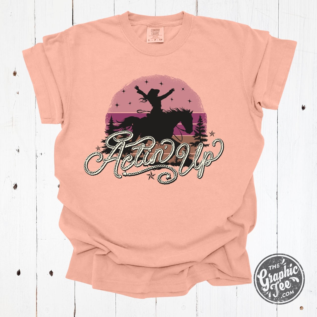 Actin' Up Pigment Dyed Tee - Aaria Tees Aaria Tees