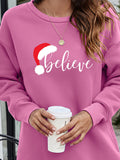 BELIEVE Graphic Tunic Sweatshirt Aaria Tees