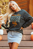 Dark Grey Pumpkin Spice Baby Graphic Textured Sweatshirt - Aaria Tees Aaria Tees