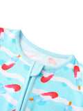 PoshTOT Ice Cream Bamboo Baby Convertible Zippy Romper - Aaria Tees Aaria Tees