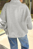 Light Grey FOOTBALL GAMEDAY Double Side Printed High Neck Reversible Sweatshirt - Aaria Tees Aaria Tees