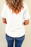 White Coquette Crabby Vacation Graphic Tee Aaria Tees