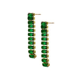 Alessia Emerald CZ Drop Earring Aaria Tees
