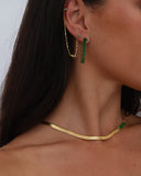 Alessia Emerald CZ Drop Earring Aaria Tees