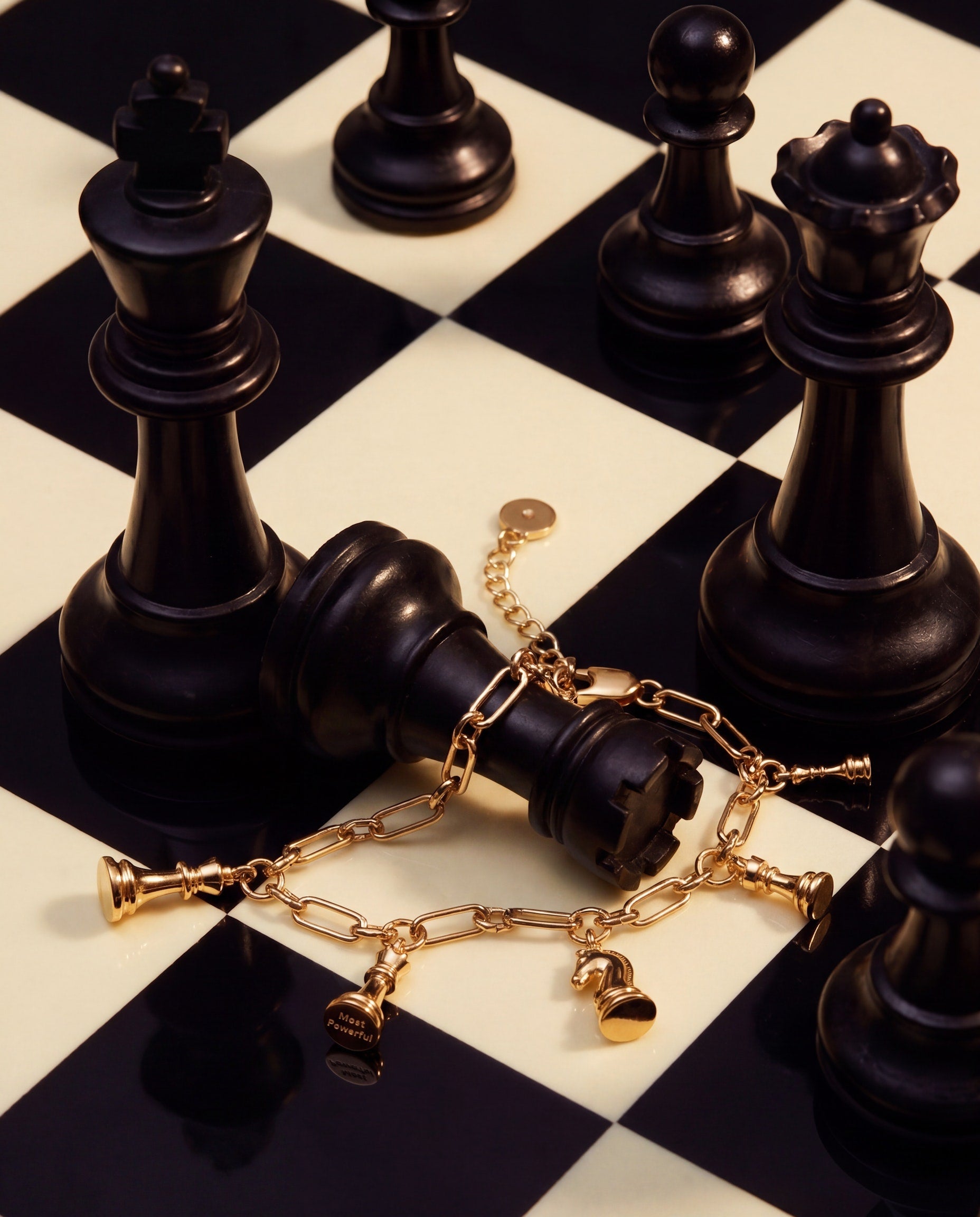 Chess Charm Bracelet - Aaria Tees Aaria Tees