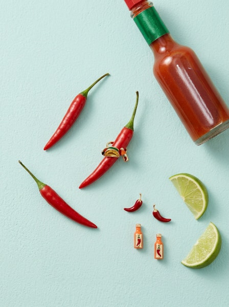 Taco Hot Sauce & Pepper Stud Set - Aaria Tees Aaria Tees