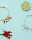 'Tacotarian' Multi Charm Bangle - Aaria Tees Aaria Tees