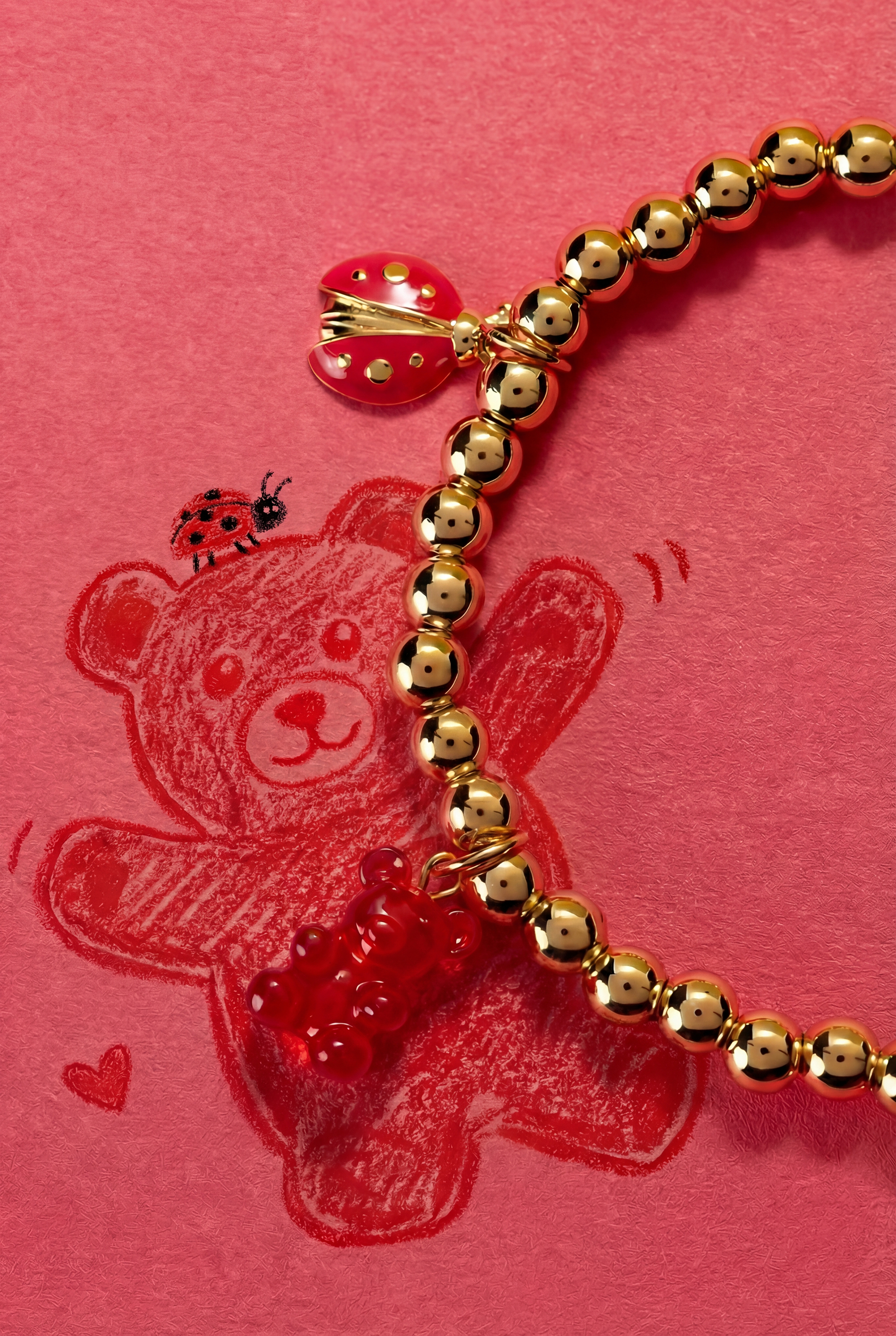 Crayola Fan Favorites Scarlet Charm Stretch Bracelet - Aaria Tees Aaria Tees