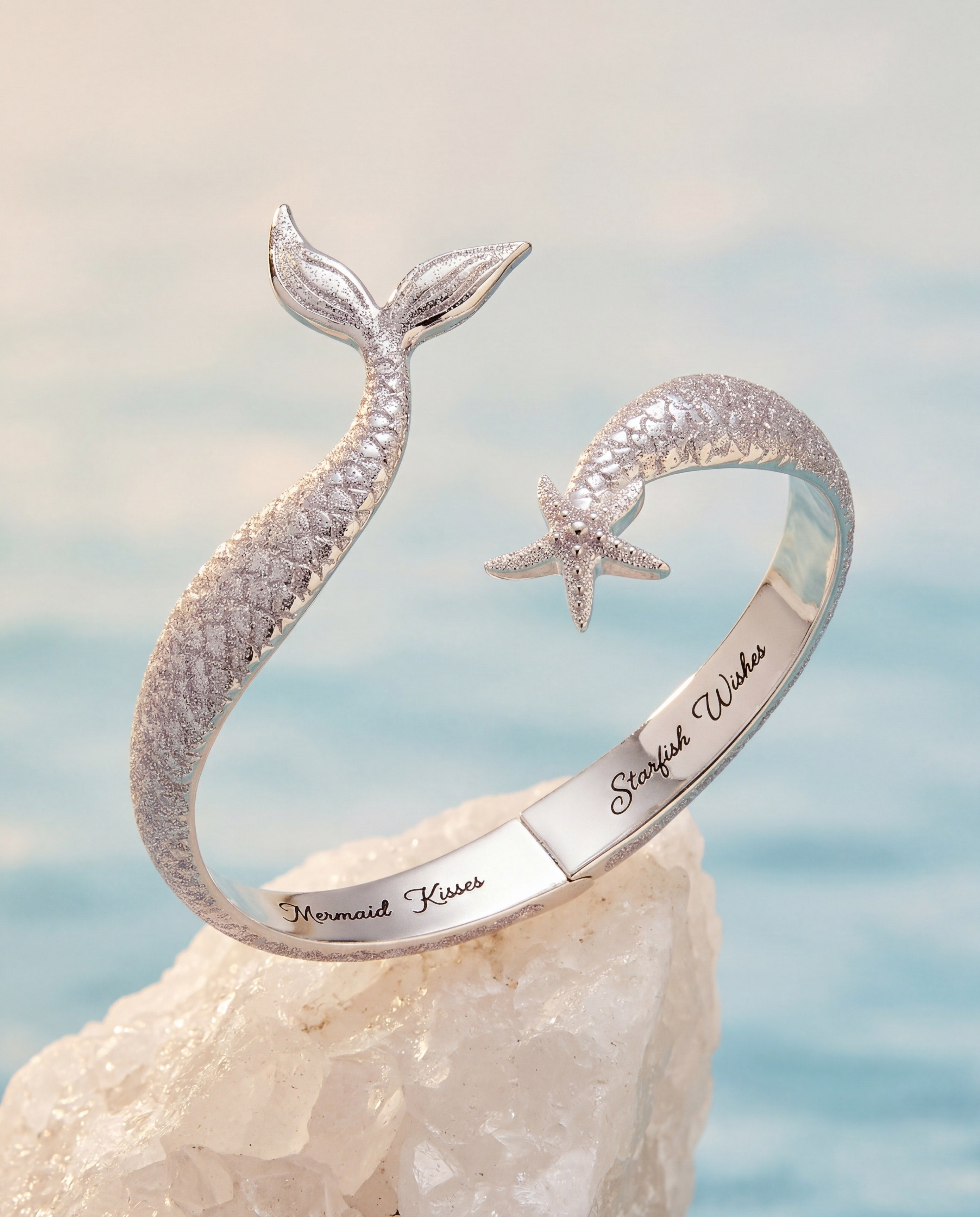 Salt + Sea 'Mermaid Kisses, Starfish Wishes' Cuff - Aaria Tees Aaria Tees