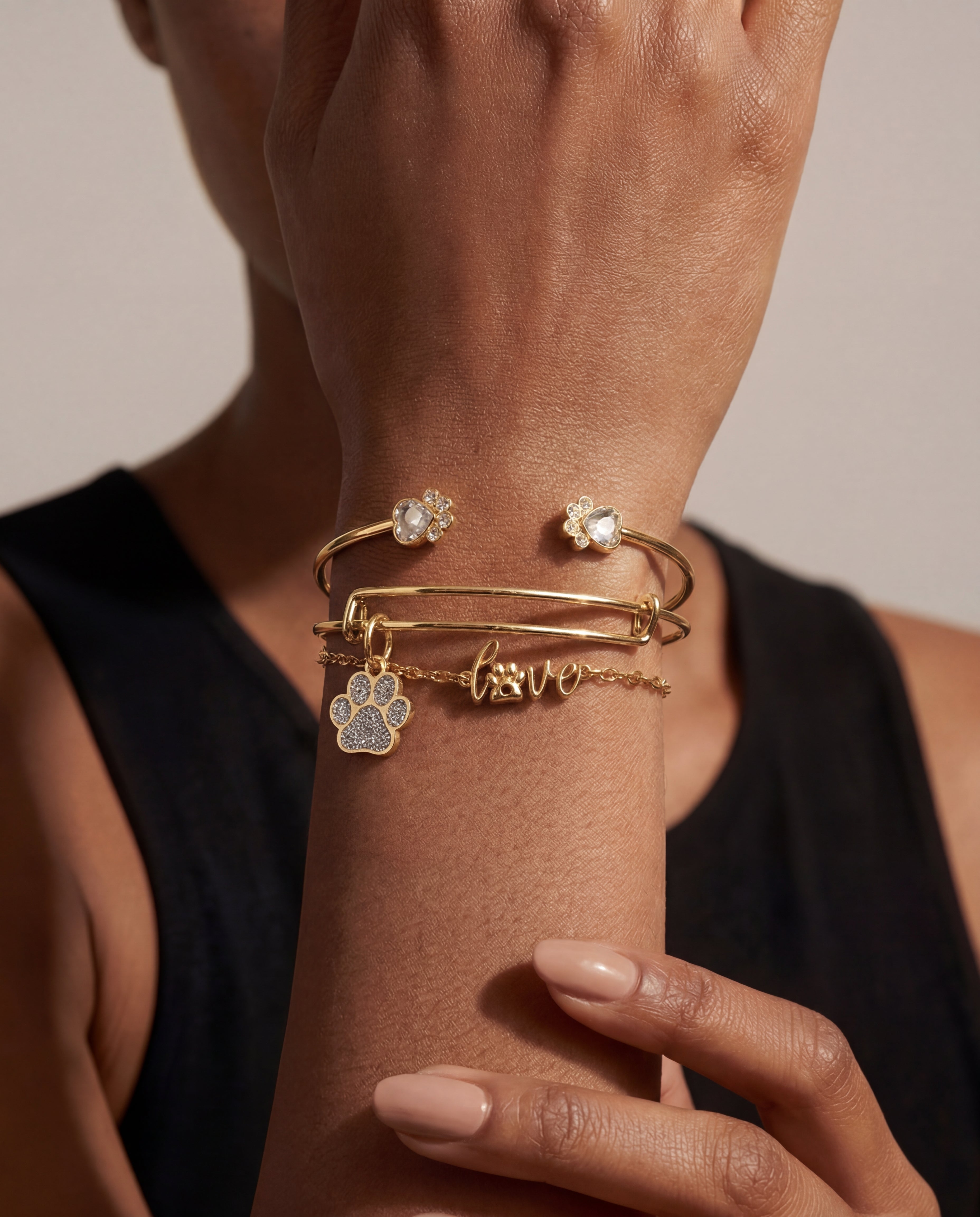 'Paws of Love' Bracelet Set of 3 - Aaria Tees Aaria Tees