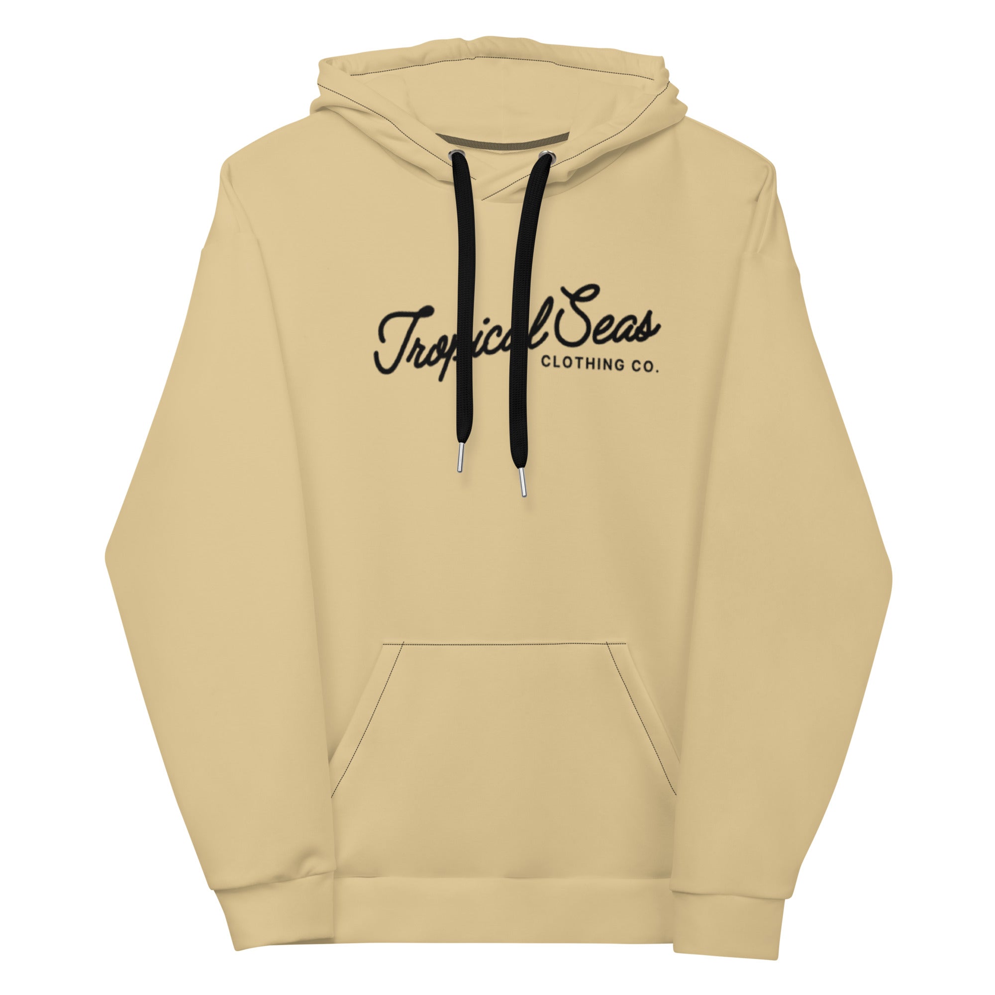 Beige Tropical Seas Hoodie - Aaria Tees Aaria Tees