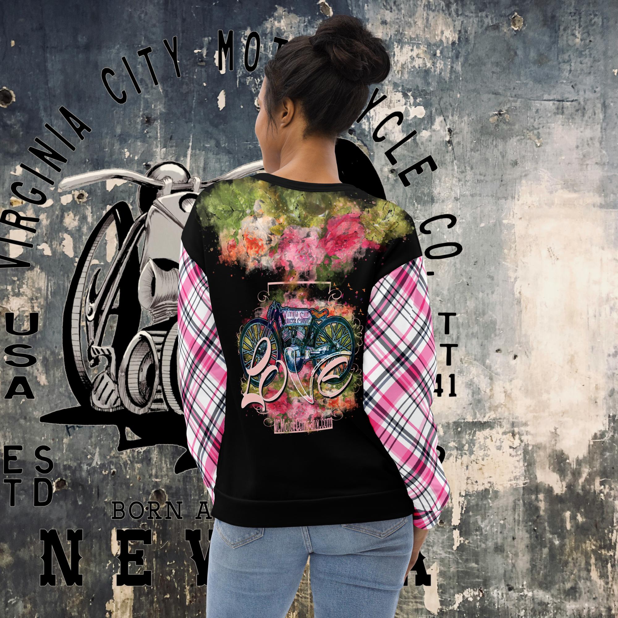 V-Twin Valentine Love Sweatshirt for Her | Perfect Valentine's Gift - Aaria Tees Aaria Tees