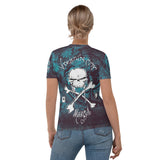 Skull & Cross Bones - Women's Skull T-shirt - Aaria Tees Aaria Tees